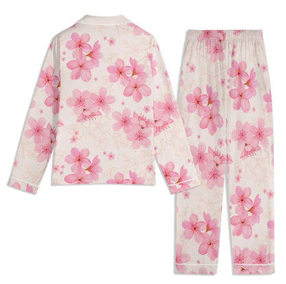 Sakura Unisex Pajama Set | Cherry Blossom Loungewear, Flower Print Pyjamas, Matching Besties Nightwear, Cute Bsf Jammies, Spring Summer Pjs