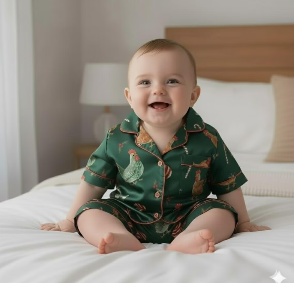 Christmas Chicken Satin Pajamas Set, Christmas Family Matching Pajama Set, Chicken Xmas Pajamas, Farmer Christmas Pajama, Merry Chickmas Pjs