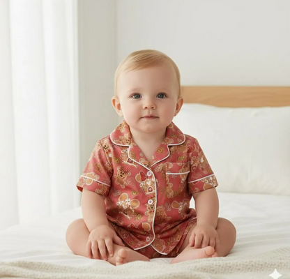 Disney Mickey Minnie Gingerbread Satin Pajama Set, Disney Christmas Cookie Pjs, Disneyland Pjs, Disney Family Xmas Pajamas, Disney Christmas