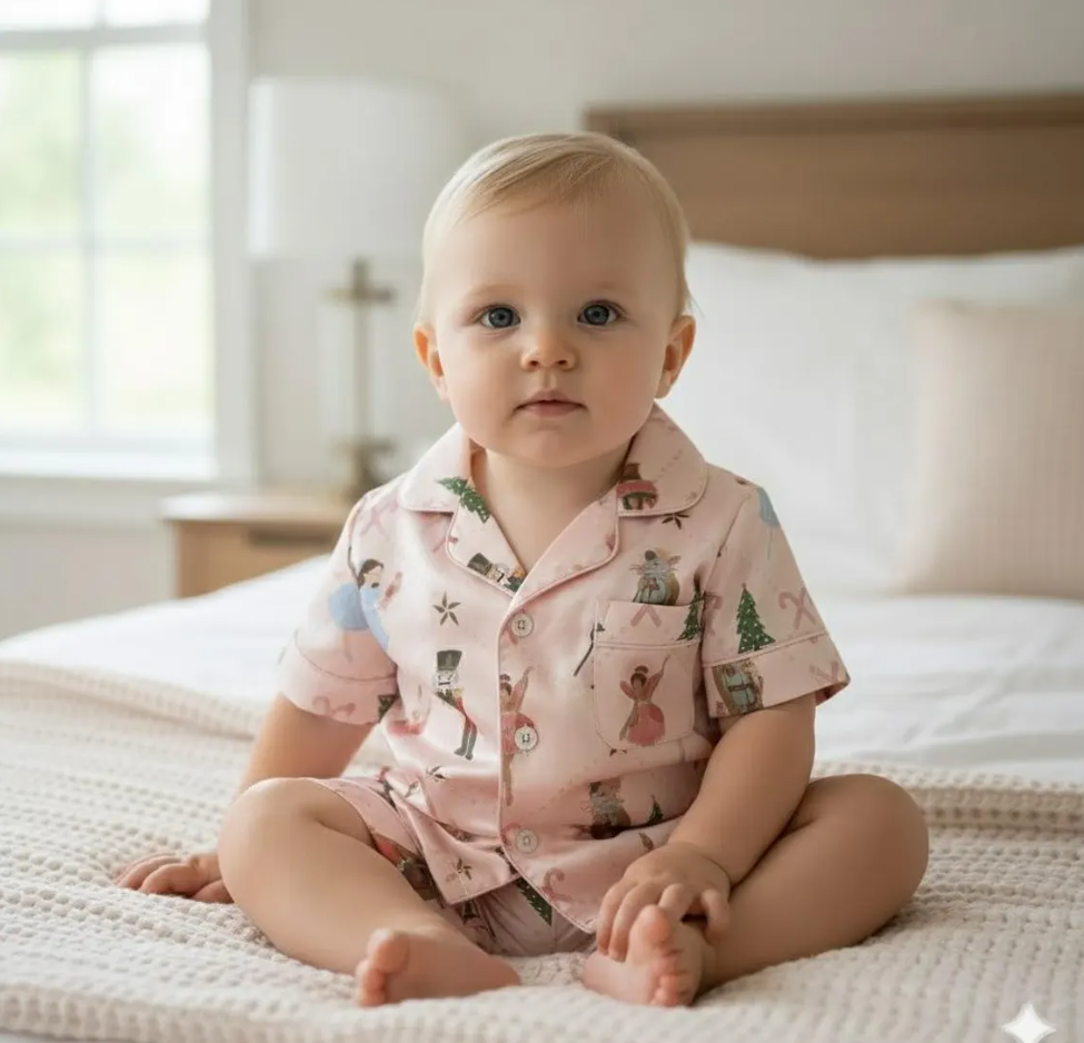 Nutcracker Ballet Christmas Satin Pajamas Set, Christmas Nutcracker Pajamas, Family Christmas Pajamas, Nutcracker Pajamas, Cozy Season Pjs