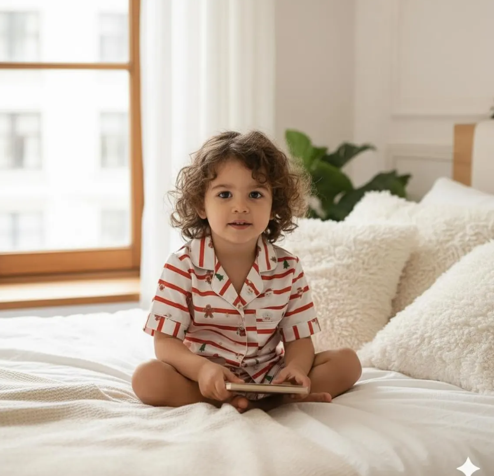 Personalize Name Santa Christmas Satin Pajamas Set, Santa Claus Matching Pyjama, Christmas Macthing Family Pajamas, Holiday Xmas Eve Pajamas