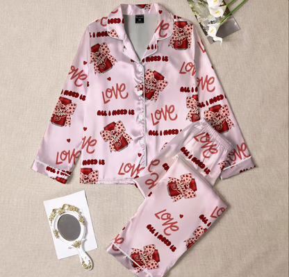 Dr Pepper Pink Coquette Bow 2 Sides Pajamas Set for Women, Dr Pepper Lover Pjs, Dr Pepper Est. 1885 Sweatshirt, Pink Bow Dr Pepper Pajamas