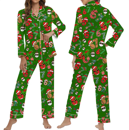 Meme '6 7' Six Seven Christmas Slang Meme For Kids & Adults, Personalized Pajama Set, Six Seven Meme Sweater, Merry Christmas Set, Christmas