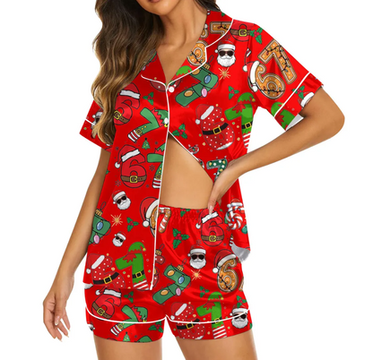 Meme '6 7' Six Seven Christmas Slang Meme For Kids & Adults, Personalized Pajama Set, Six Seven Meme Sweater, Merry Christmas Set, Christmas (Copy)