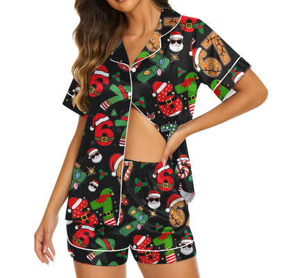 Meme '6 7' Six Seven Christmas Slang Meme For Kids & Adults, Personalized Pajama Set, Six Seven Meme Sweater, Merry Christmas Set, Christmas