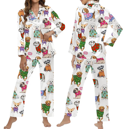 Christmas Dog Pajamas Set for Women, Dog Owner Christmas Gift, Dog Christmas PJS, Christmas PJS, Holiday Pajamas, Christmas Pajamas,Dog Gift