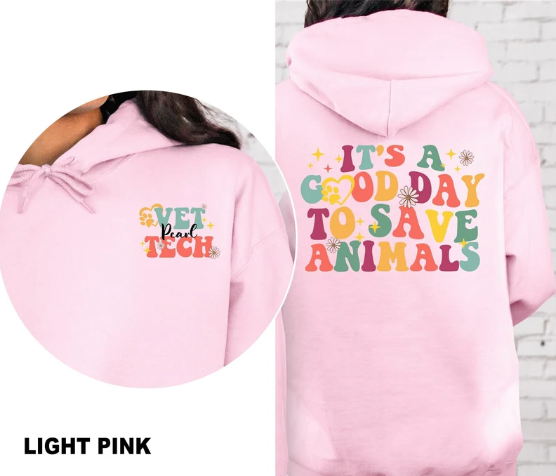 Personalized Vet Tech Hoodie, Custom Vet Tech Hoodie, Personalized Gift Veterinarian Hoodie, Veterinarian Hoodie, Vet School Student Sweater