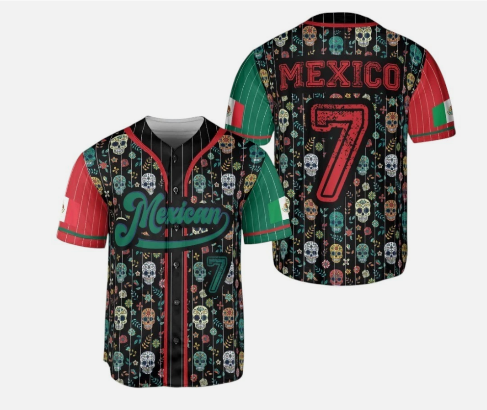 Personalized Cinco De Mayo Baseball Jersey Baseball Mexico Team Shirt Custom