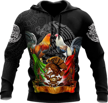 Mostprints Rooster 3D All Over Printed Shirts Unisex Hoodie, T Shirt, Zip Up Hoodie, Sweatshirt for Men AD1171 Multicolor (391)