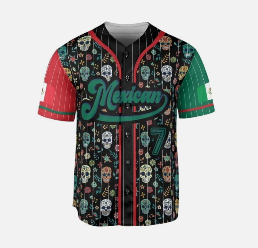 Personalized Cinco De Mayo Baseball Jersey Baseball Mexico Team Shirt Custom