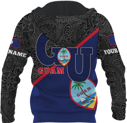 Personalized Guam Hoodie - Guahan Pride Zip Hoodie for Men & Women
