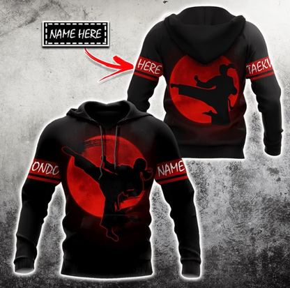 Personalized Taekwondo 3D Shirt, Gift for Taekwondo Lover, Taewondo T-Shirts, Sweatshirt, Hoodie and Zip Hoodie