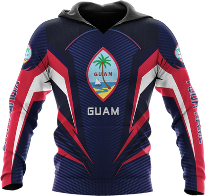 Personalized Guam Hoodie - Guahan Pride Zip Hoodie for Men & Women