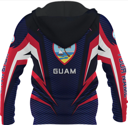 Personalized Guam Hoodie - Guahan Pride Zip Hoodie for Men & Women