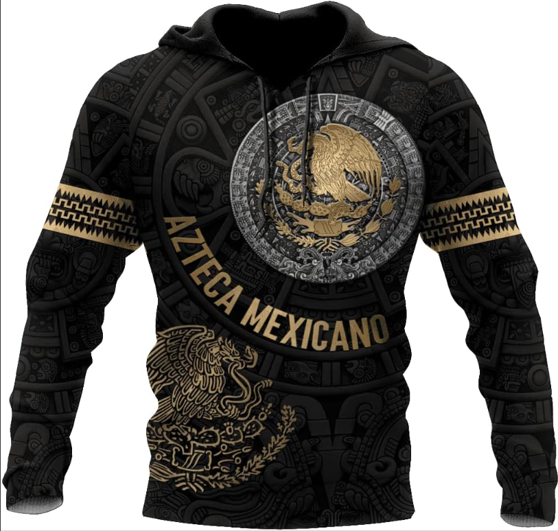 Mexico Aztec Pattern Shirts Unisex Hoodie, T Shirt, Zip Up Hoodie, Sweatshirt for Men AD867