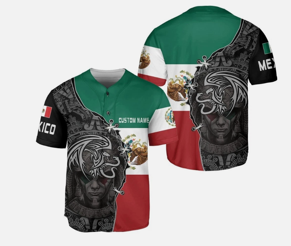 Mexico baseball jersey, New style baseball jersey