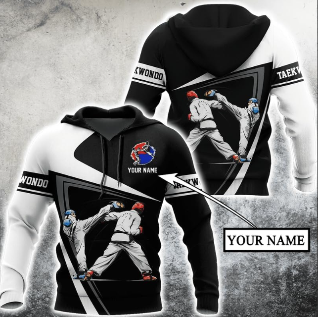 Personalized Taekwondo 3D Shirt, Gift for Taekwondo Lover, Taewondo T-Shirts, Sweatshirt, Hoodie and Zip Hoodie