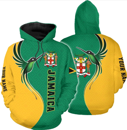 Personalized Jamaica Hoodie Camisa Jamaica Hoodies Jamaica Sweaters Shirts Men & Women Jamaican Pride Shirt Gifts (Copy)