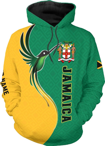 Personalized Jamaica Hoodie Camisa Jamaica Hoodies Jamaica Sweaters Shirts Men & Women Jamaican Pride Shirt Gifts (Copy)