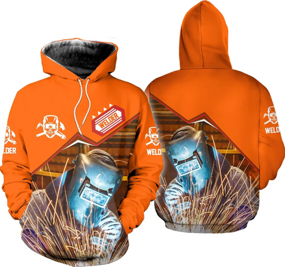 Personalized Welder Shirt 3D Unisex All Over Printed Sportwear Hoodie, TShirt, Zip Hoodie, Sweatshirt For Men Women