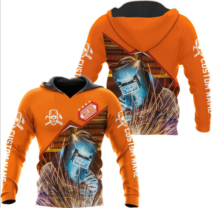 Personalized Welder Shirt 3D Unisex All Over Printed Sportwear Hoodie, TShirt, Zip Hoodie, Sweatshirt For Men Women