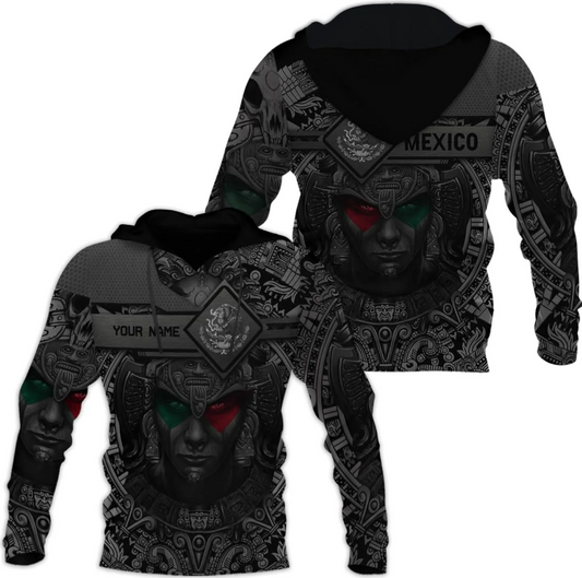 Mostprints Personalized Name Mexican Hoodie 3D, Mexican Hoodies for Men, Unisex Mexico Hoodie, Mexico Hoodies for Men