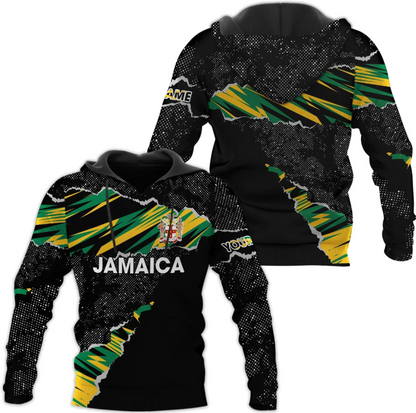 Personalized Jamaica Hoodie Camisa Jamaica Hoodies Jamaica Sweaters Shirts Men & Women Jamaican Pride Shirt Gifts