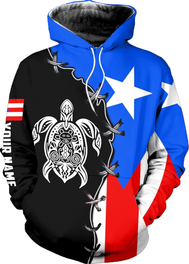 Personalized Name Puerto Rico Shirt, Customized Puerto Rico Shirt for Men and Women, Sweatshirt, Hoodie, Zip Hoodie