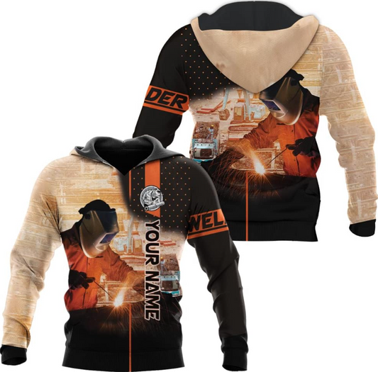 Personalized Welder Shirt 3D Unisex All Over Printed Sportwear Hoodie, TShirt, Zip Hoodie, Sweatshirt For Men Women