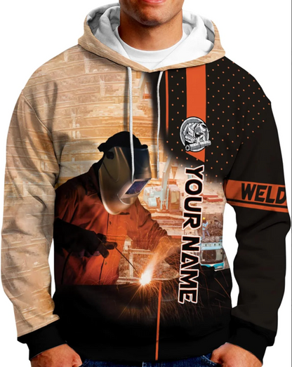Personalized Welder Shirt 3D Unisex All Over Printed Sportwear Hoodie, TShirt, Zip Hoodie, Sweatshirt For Men Women