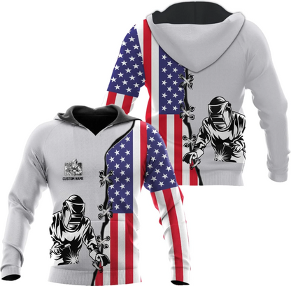 Personalized Welder Shirt 3D Unisex All Over Printed Sportwear Hoodie, TShirt, Zip Hoodie, Sweatshirt For Men Women