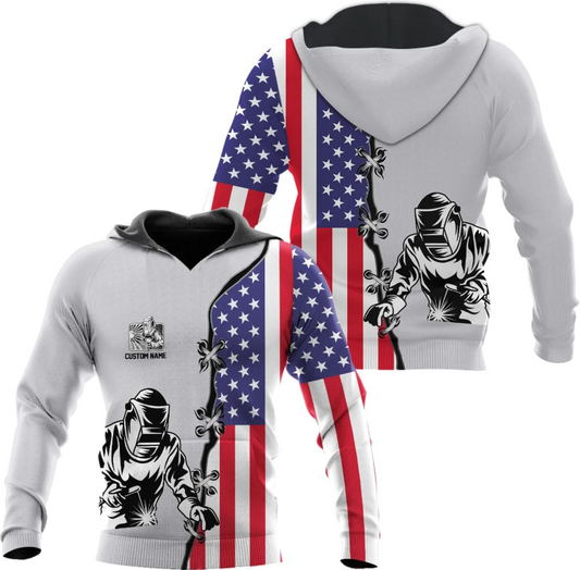 Personalized Welder Shirt 3D Unisex All Over Printed Sportwear Hoodie, TShirt, Zip Hoodie, Sweatshirt For Men Women