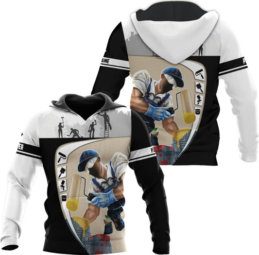 Personalized Name Painter Unisex Shirts 3D All Over Printed Sportwear Hoodie, TShirt, Zip Hoodie, Sweatshirt For Men Women