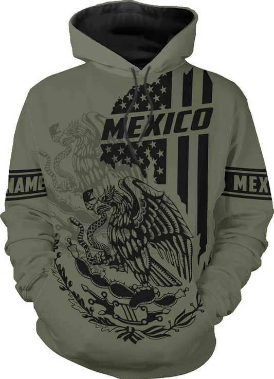 Personalized Name Mexican Shirts for Men, Customized Mexico Shirts for Men, Mexico Shirts for women Mexico Shirt Eagle Flag Mexican Eagle Unisex Shirt, Sweatshirt, Hoodie, Zip Hoodie AD679, 5X-Large (27)