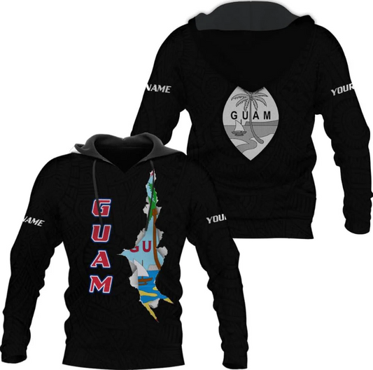 Personalized Guam 3D Hoodie Guam Sweatshirt Guahan Zip Hoodie for Men Women Guahan Pride Shirt Guahan Guam Gifts Tee