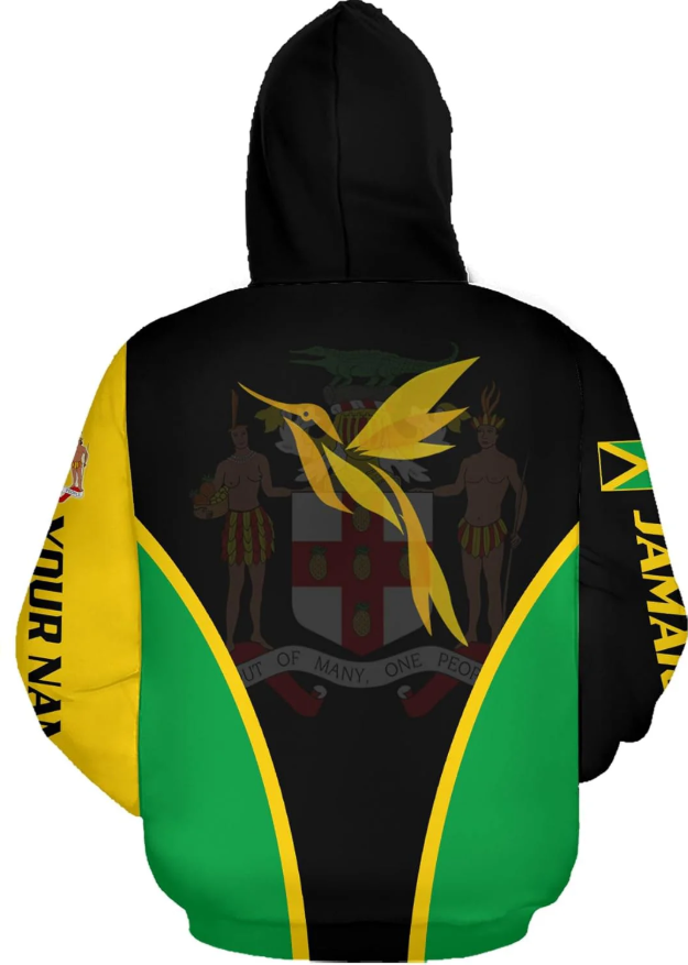 Personalized Jamaica Hoodie Camisa Jamaica Hoodies Jamaica Sweaters Shirts Men & Women Jamaican Pride Shirt Gifts