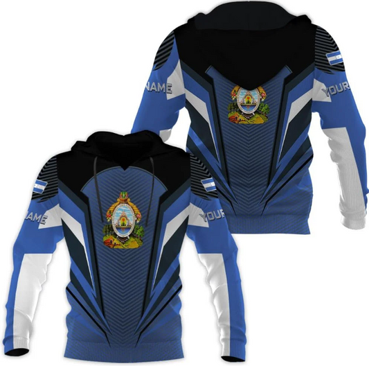 Personalized Honduras Hoodie Camisa Honduras Hombres Sweatshirt for Men Women Zip Hoodie Flag Honduran Pride Shirt