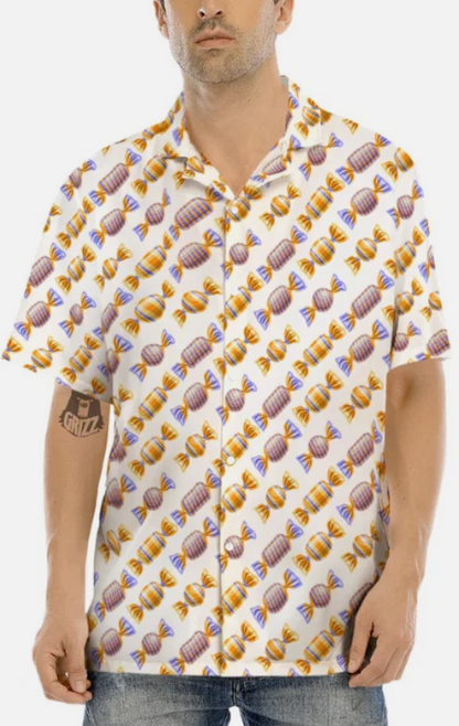 Gummy Yummy Print Pattern Men's Hawaiian Shirt