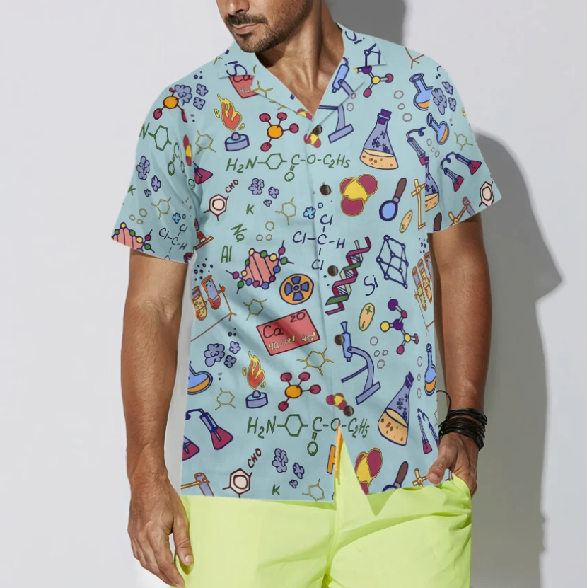 Chemistry Teacher Pattern Hawaiian Shirt