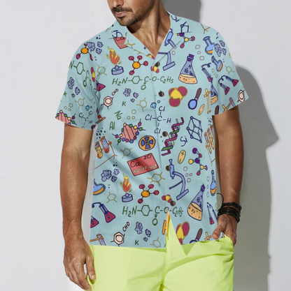 Chemistry Teacher Pattern Hawaiian Shirt