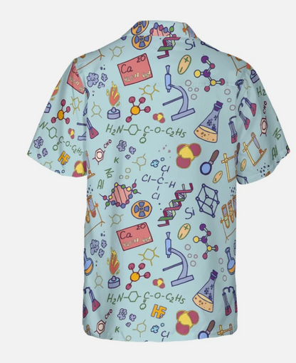 Chemistry Teacher Pattern Hawaiian Shirt