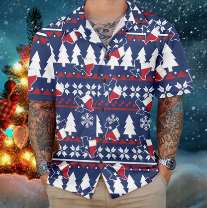 Texas Ugly Christmas Pattern Hawaiian Shirt