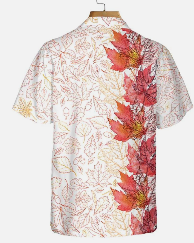Thanksgiving Hello Autumn Hawaiian Shirt, Fall Vibe Thanksgiving Shirt