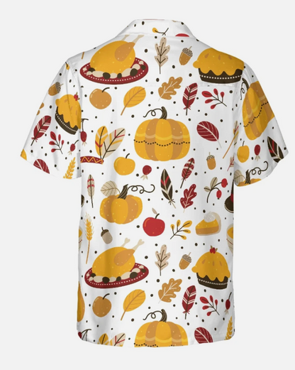 Thanksgiving Pattern Hawaiian Shirt