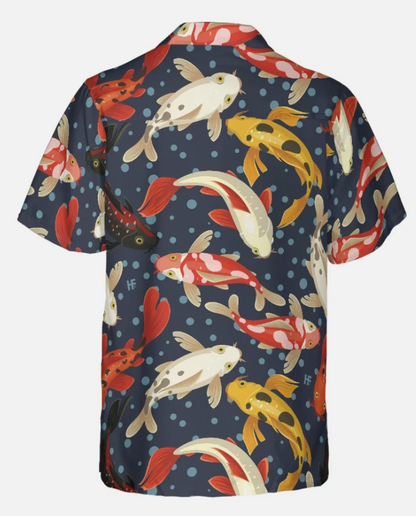Koi Fish Pattern v1 Hawaiian Shirt