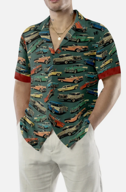 Classic Vintage Car Hawaiian Shirt