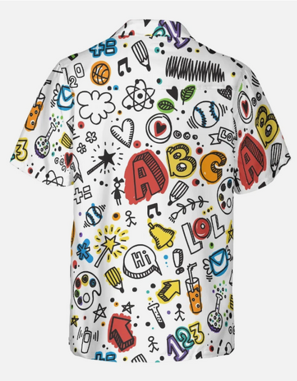 Teacher Seamless Pattern Hawaiian Shirt