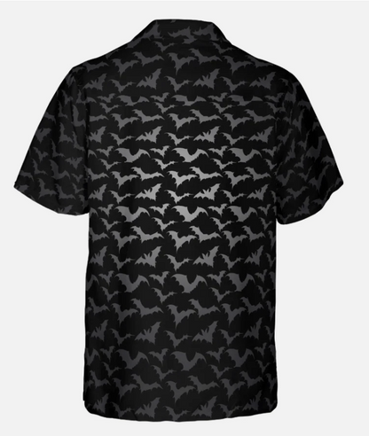 Seamless Bat Goth Hawaiian Shirt