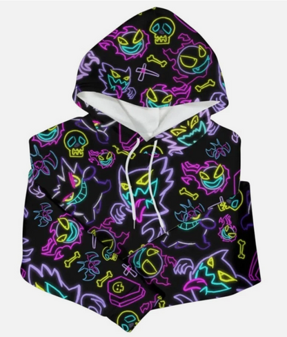 Gengar Hoodie Shirt Unisex Tropical Kawaii Hoodie Crewneck Sweatshirt Ghost Funn