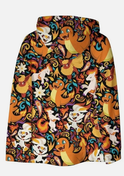 Charmander Hoodie Shirt Scorbunny Unisex Hoodie Kawaii Hoodie Cute Charman